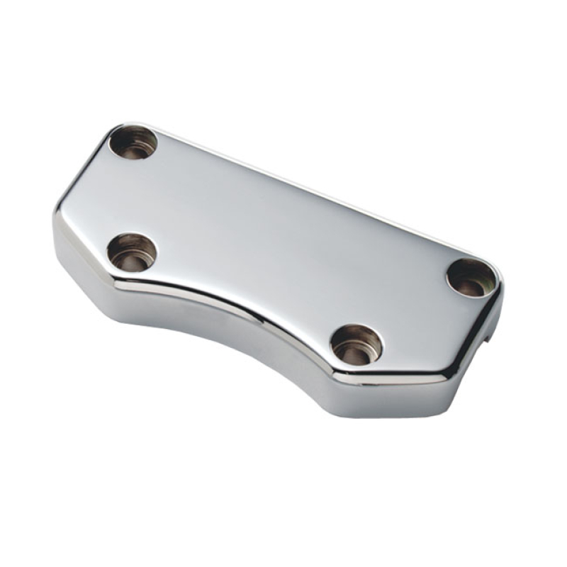 WILD1 BILLET TOP CLAMP CHROME SMOOTH, BILLET ALUMINUM WITH EXPOSED MOU 534035