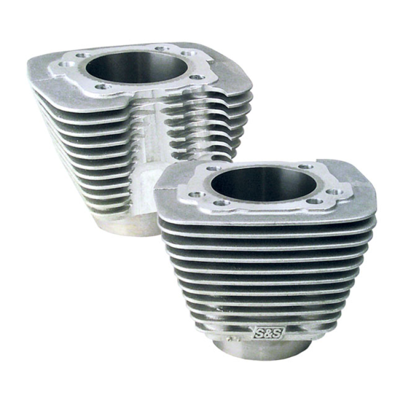 S&S, XL1200 CYLINDER SET NATURAL ALUMINUM FINISH. STOCK REPLACEMENT FO 536090