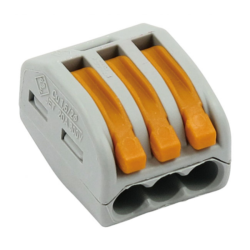 CUSTOM DYNAMICS, CAGE CLAMP CONNECTOR. 3-POSITION LETS YOU CONNECT WIR 536220