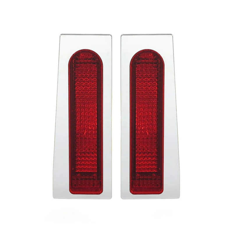 CUSTOM DYNAMICS, SADDLEBAG FILLER PANNEL SET. RED LENSES 536926