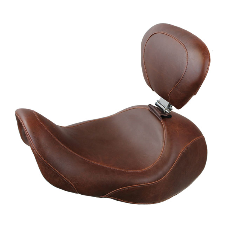 MUSTANG, WIDE TRIPPER FORWARD SOLO SEAT. WITH RIDER BACKREST DISTRESSE 537027