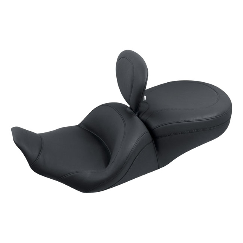 MUSTANG, LOWDOWN TOURING SEAT. WITH RIDER BACKREST BLACK. FRONT 16-1/2 537089