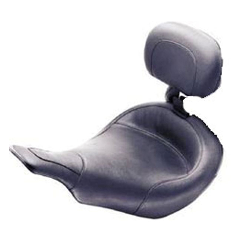 MUSTANG, STANDARD TOURING SOLO SEAT. WITH RIDER BACKREST BLACK. 15" WI 537103