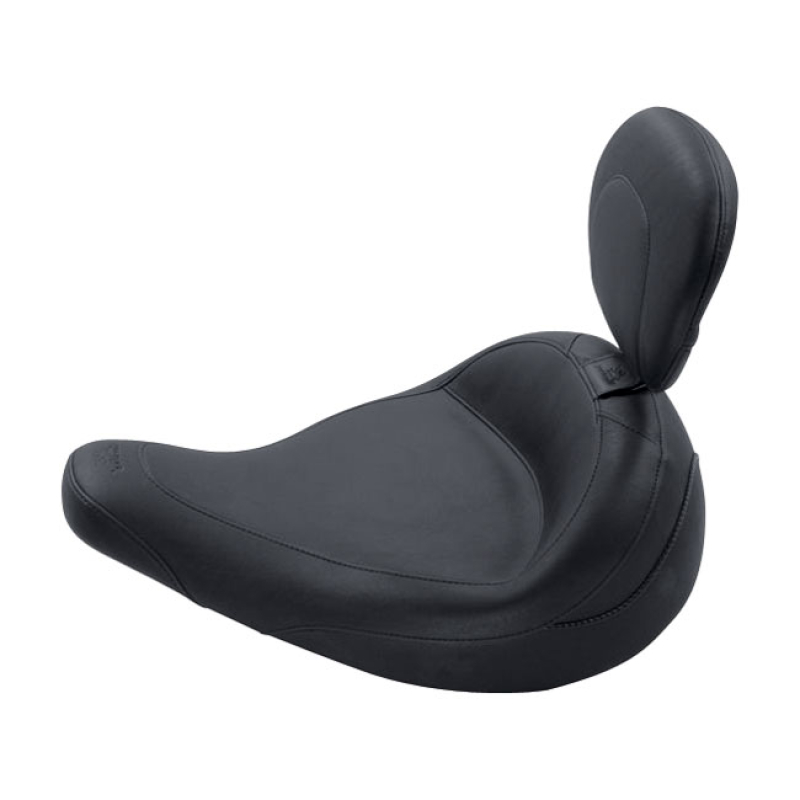 MUSTANG, STANDARD POLICE SOLO SEAT. WITH RIDER BACKREST BLACK. 15" WID 537115