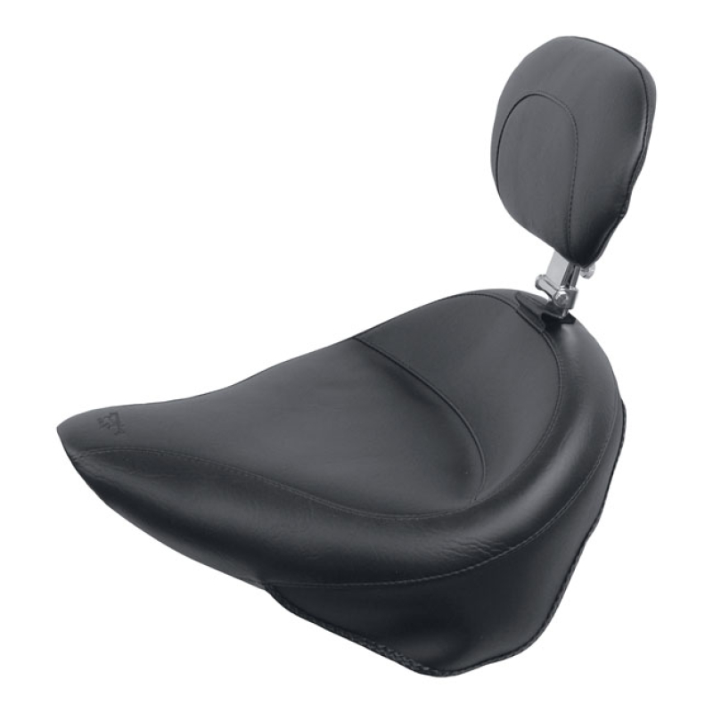 MUSTANG, WIDE TOURING WITH RIDER BACKREST BLACK, PLAIN. 17.5" WIDE. WI 537164