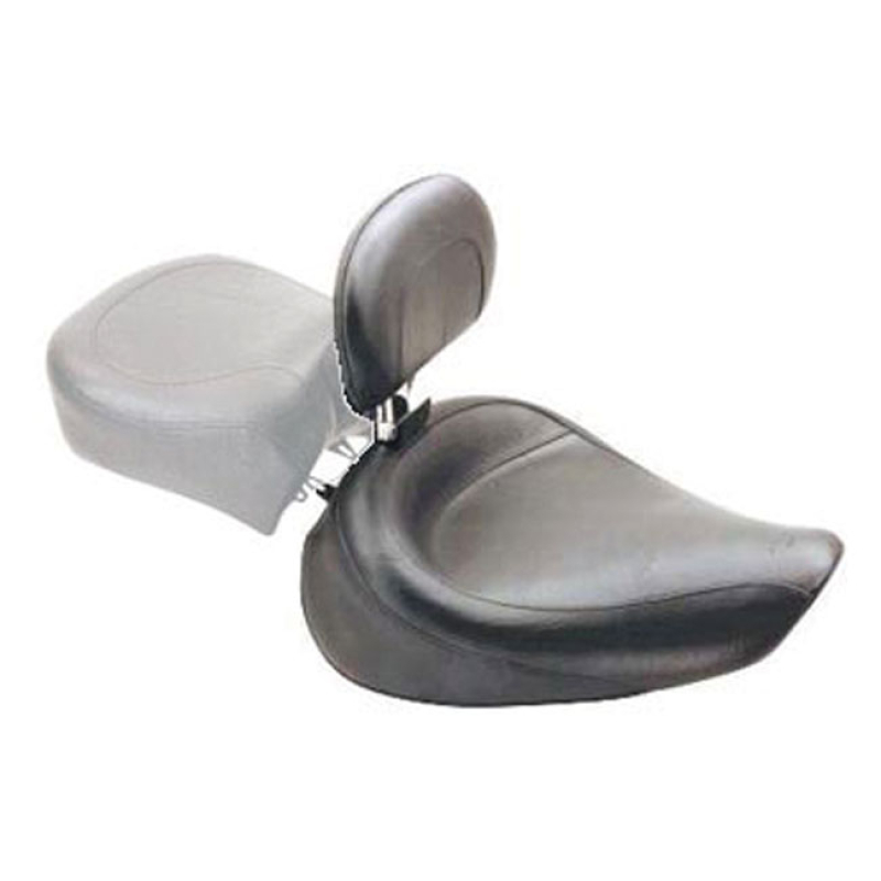 MUSTANG, WIDE TOURING SOLO SEAT. WITH RIDER BACKREST PLAIN BLACK. 16.5 537227