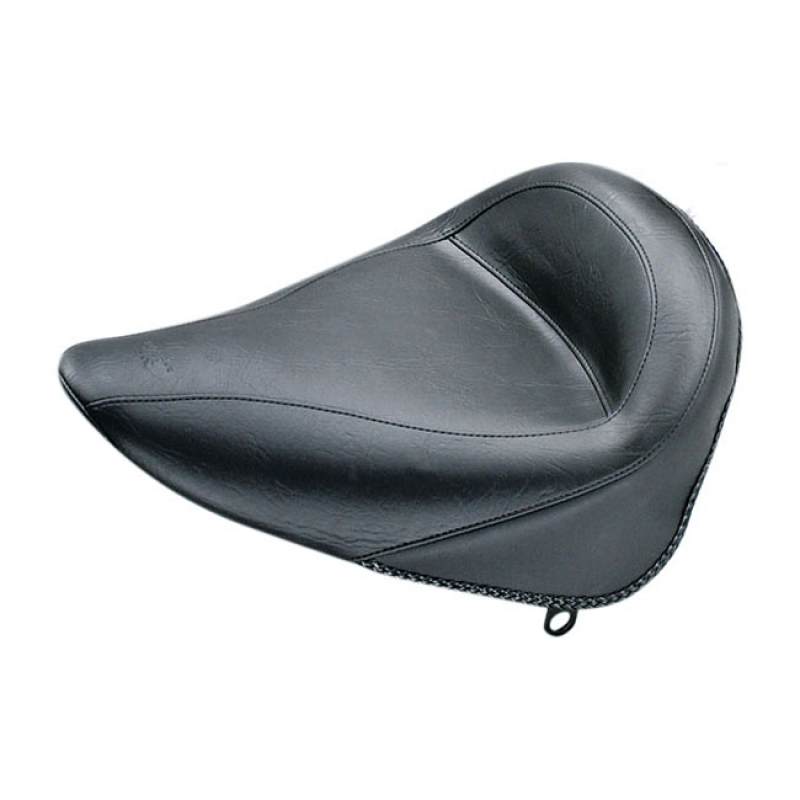 MUSTANG, STANDARD TOURING SOLO SEAT PLAIN BLACK. 14" WIDE. NOTE 1: M 537245