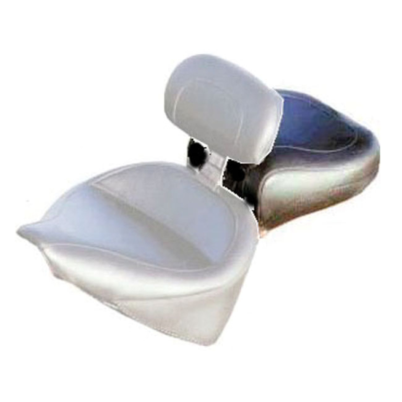 MUSTANG, WIDE TOURING PASSENGER SEAT. RECESSED PLAIN BLACK. 14" WIDE. 537253