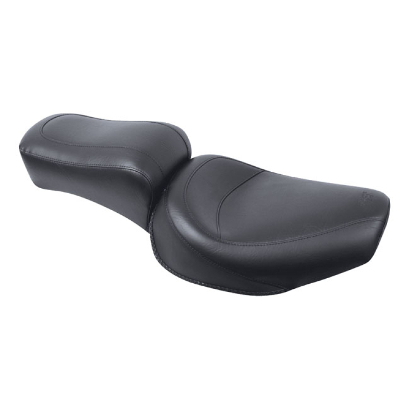 MUSTANG, STANDARD TOURING SEAT BLACK. FRONT 12" WIDE, REAR 7.5" WIDE. 537311