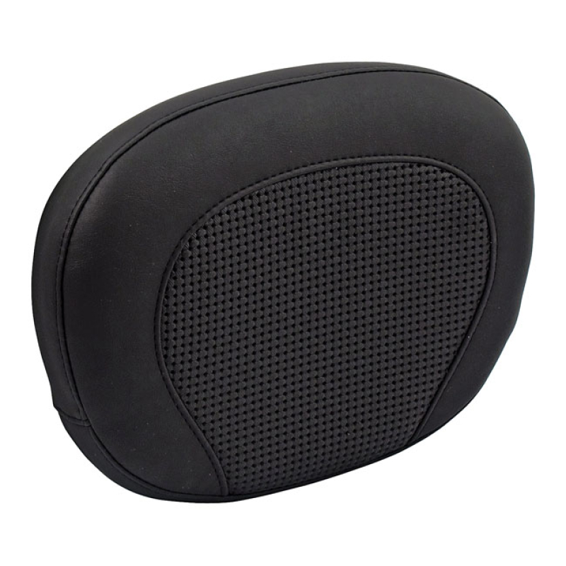 MUSTANG, SISSY BAR BACK PAD. BLACK. TEXTURED TEXTURED STITCH PATTERN. 537359
