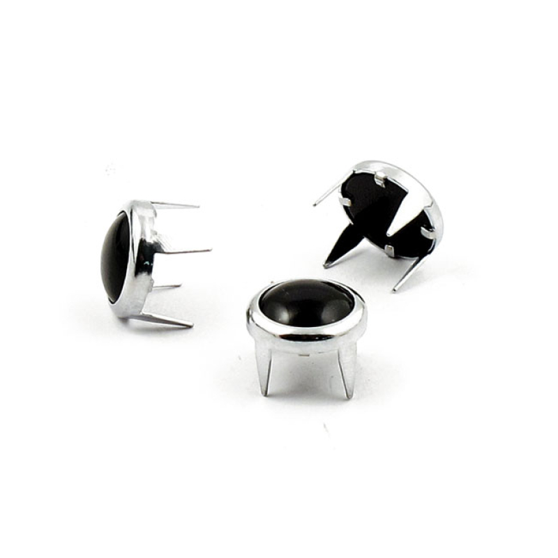 MUSTANG, DECORATIVE STUDS. CHROME WITH BLACK PEARL CHROME PLATED RUSTP 537399