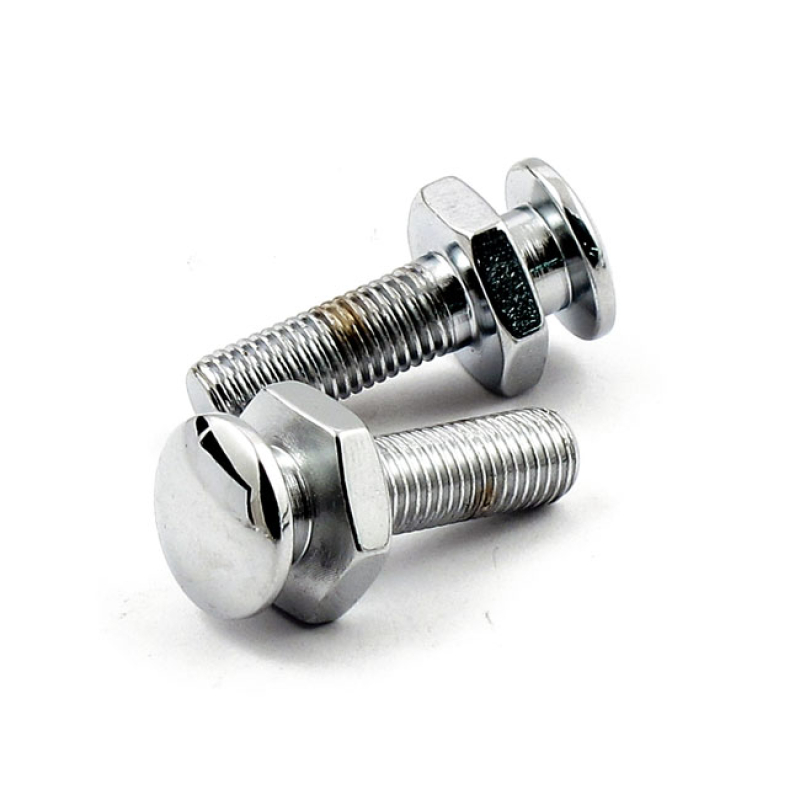 MUSTANG, PASSENGER SEAT MOUNT BOLTS CHROME. 5/16-24 THREADED. REPLACES 537400