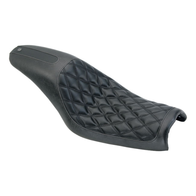 ROLAND SANDS DESIGN, 2-UP BOSS SEAT. BLACK TRIPLE DIAMOND STITCHED DES 537416