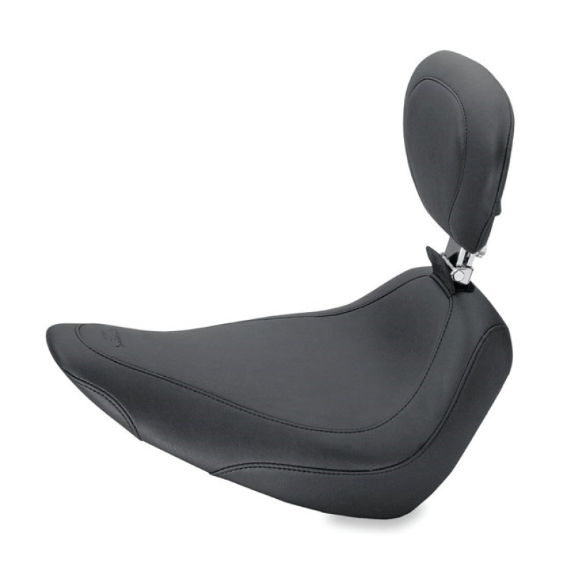 MUSTANG, WIDE TRIPPER SOLO SEAT. WITH RIDER BACKREST BLACK. 14" WIDE. 537481