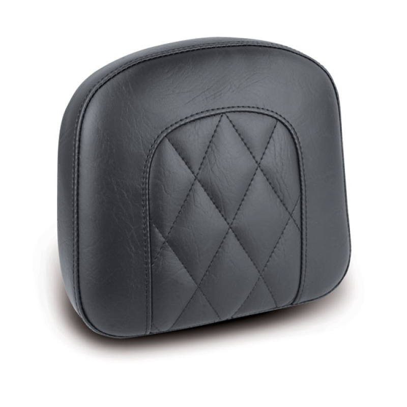 MUSTANG, OEM STYLE SISSY BAR PAD. BLACK. DIAMOND DISTRESSED BLACK. DIA 537573