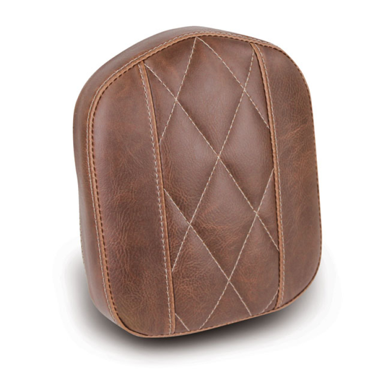 MUSTANG, OEM STYLE SISSY BAR PAD. BROWN. DIAMOND DISTRESSED BROWN. DIA 537576