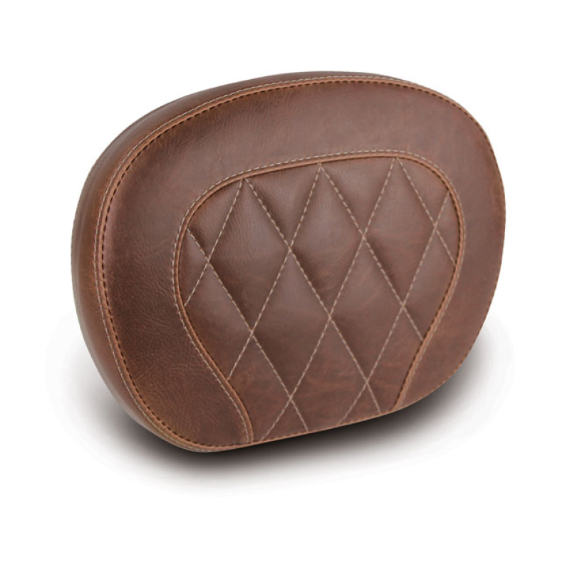 MUSTANG, SETBACK SISSY BAR PAD. BROWN. DIAMOND DISTRESSED BROWN. DIAMO 537580