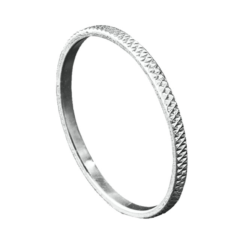KURYAKYN KNURLED ACCENT RINGS CHROME 541109