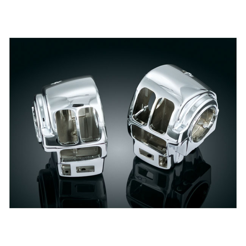 KURYAKYN, SWITCH HOUSING CHROME, MODELS WITH FACTORY RADIO AND CRUISE 541129