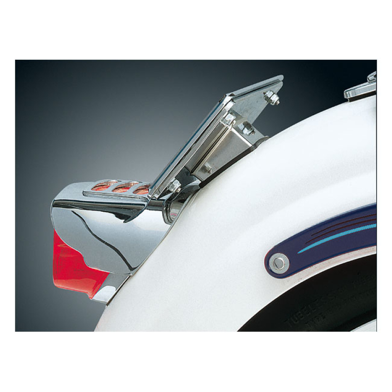 KURYAKYN, LICENSE PLATE HOLDER 'LAY DOWN'. CHROME KIT INCLUDES A RUBBE 541239