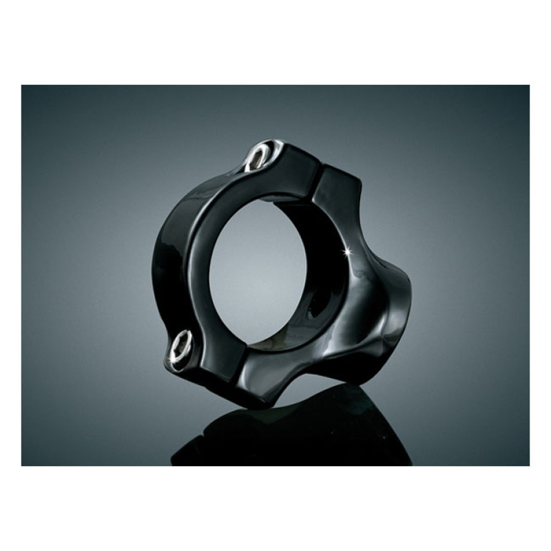 KURYAKYN LICENSE PLATE HOLDER MOUNT CLAMP, GLOSS BLACK 542306