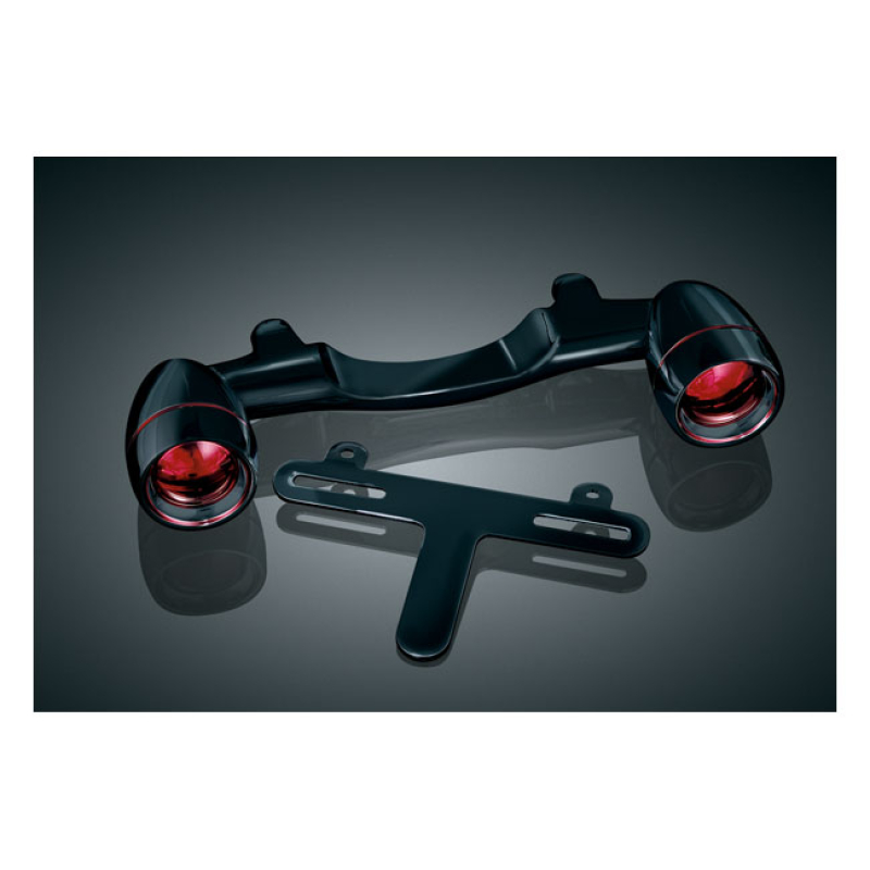 KURYAKYN, BULLET LIGHT REAR TURN SIGNAL BAR. BLACK GLOSS BLACK. COMPLE 542350