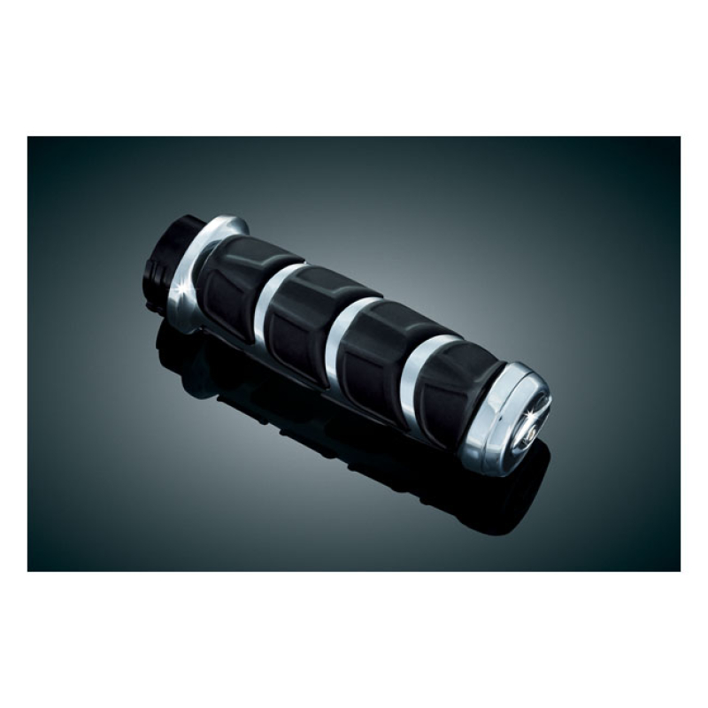 KURYAKYN, KINETIC GRIPS CHROME. DESIGNED TO MATCH THE KURYAKYN KINETIC 542487