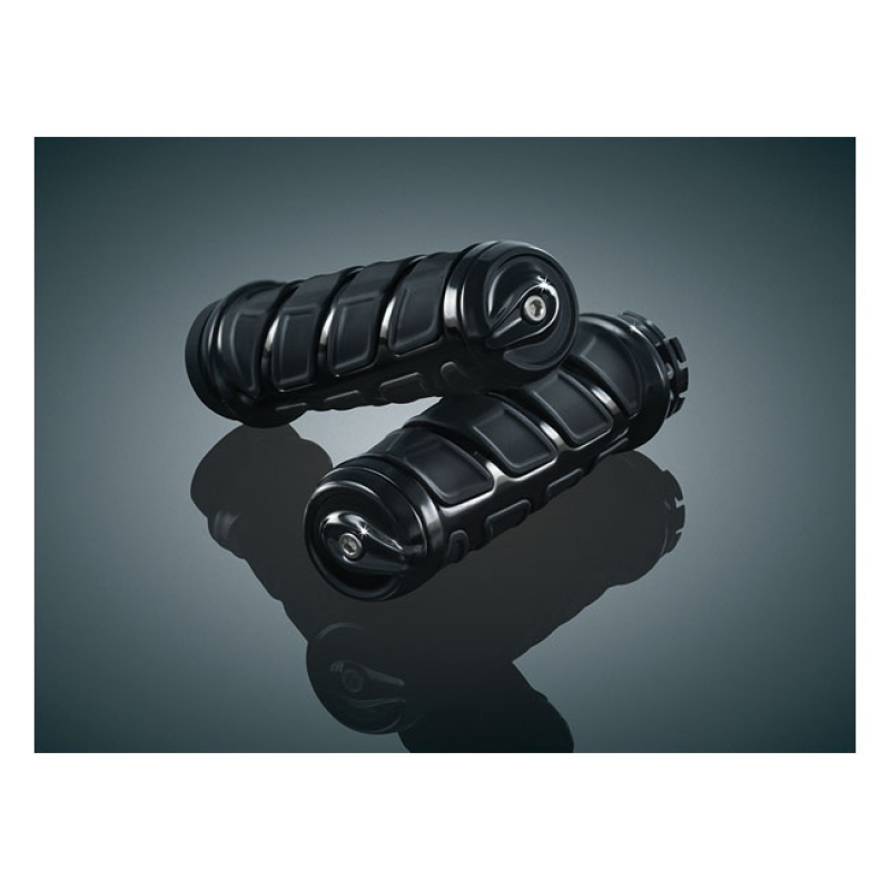 KURYAKYN, KINETIC GRIPS GLOSS BLACK. DESIGNED TO MATCH THE KURYAKYN KI 542488