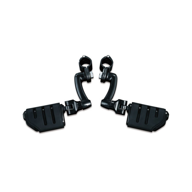 KURYAKYN, LONGHORN HIGHWAY PEG SET. 1-1/4 (32MM). BLACK GLOSS BLACK FI 542570
