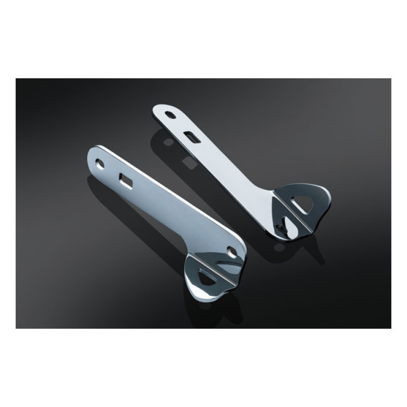 KURYAKYN, FRONT FORK CUSTOM TIE-DOWN BRACKETS. CHROME ATTACHES TO THE 542892