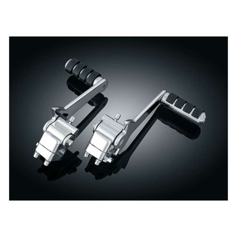 KURYAKYN, ADJUSTABLE TOURING PASSENGER PEGS. CHROME 544097