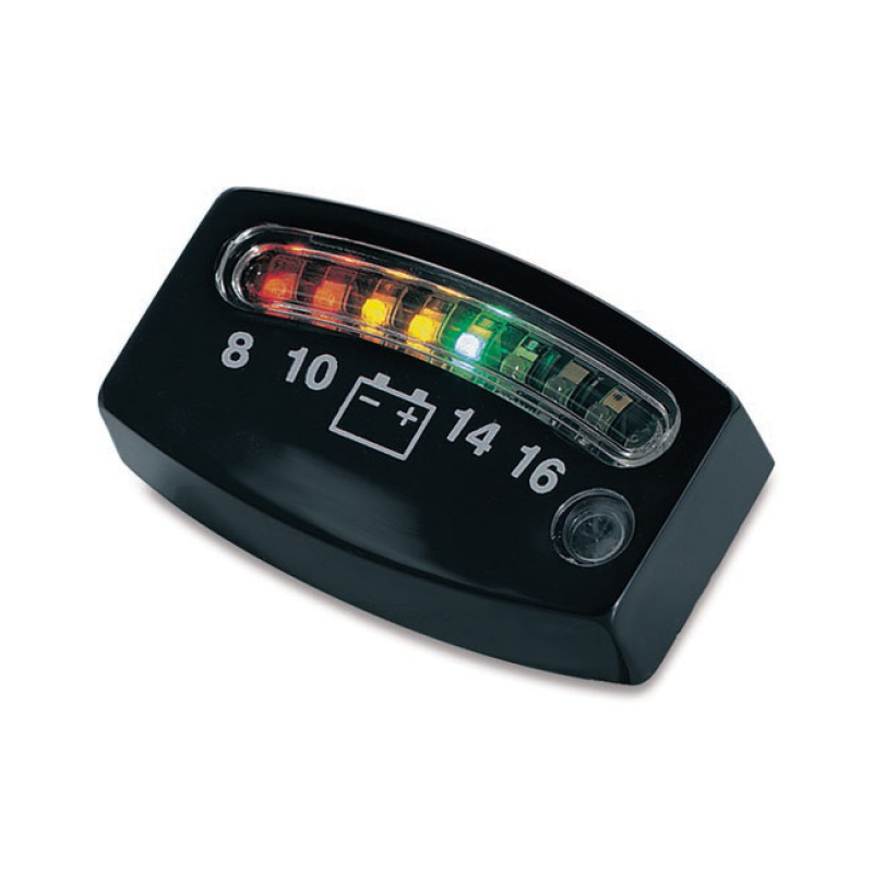 KURYAKYN, LED BATTERY GAUGE. BLACK OFFERS REAL TIME INFO ON THE CHARGI 544228