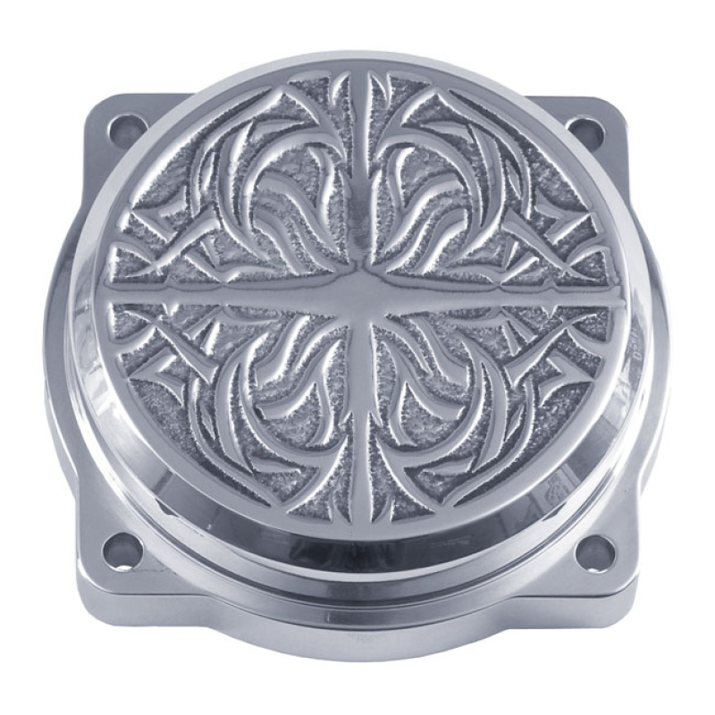 WEALL, CV CARB TRIBAL TOP COVER. MAKATO, ALUMINUM POLISHED ALUMINUM; W 551096