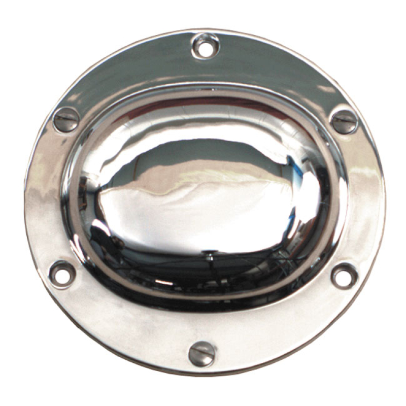 ANTIQUE STYLE DERBY COVER PLAIN. CHROME CHROME PLATED STAMPED STEEL. M 555681