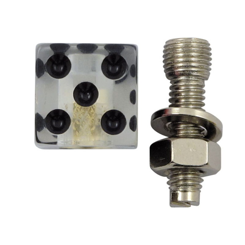 TRIK TOPZ LICENSE PLATE MOUNTS DICE CLEAR LICENSE PLATE MOUNTS FOR THO 555965