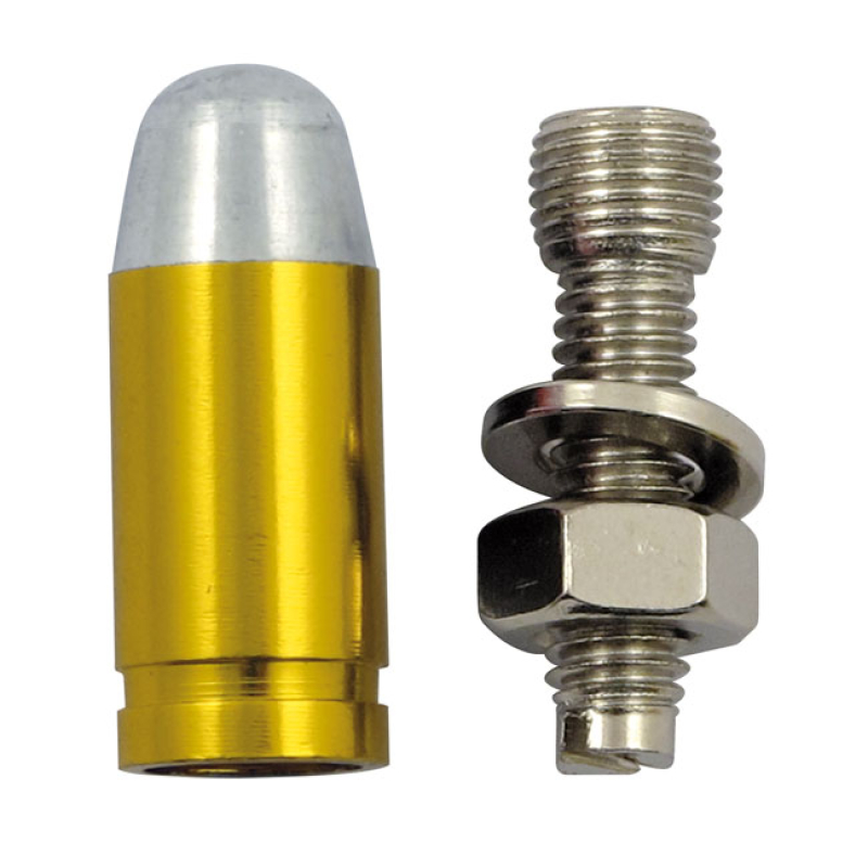 TRIK TOPZ LICENSE PLATE MOUNTS BULLET GOLD 555978