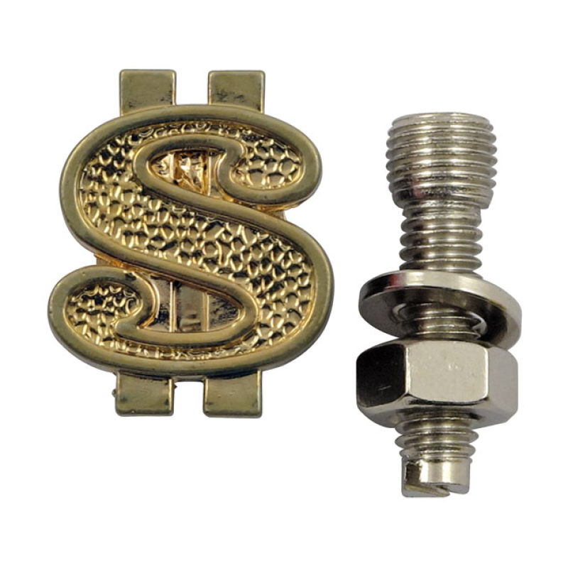 TRIK TOPZ LICENSE PLATE MOUNTS DOLLAR GOLD LICENSE PLATE MOUNTS FOR TH 555983