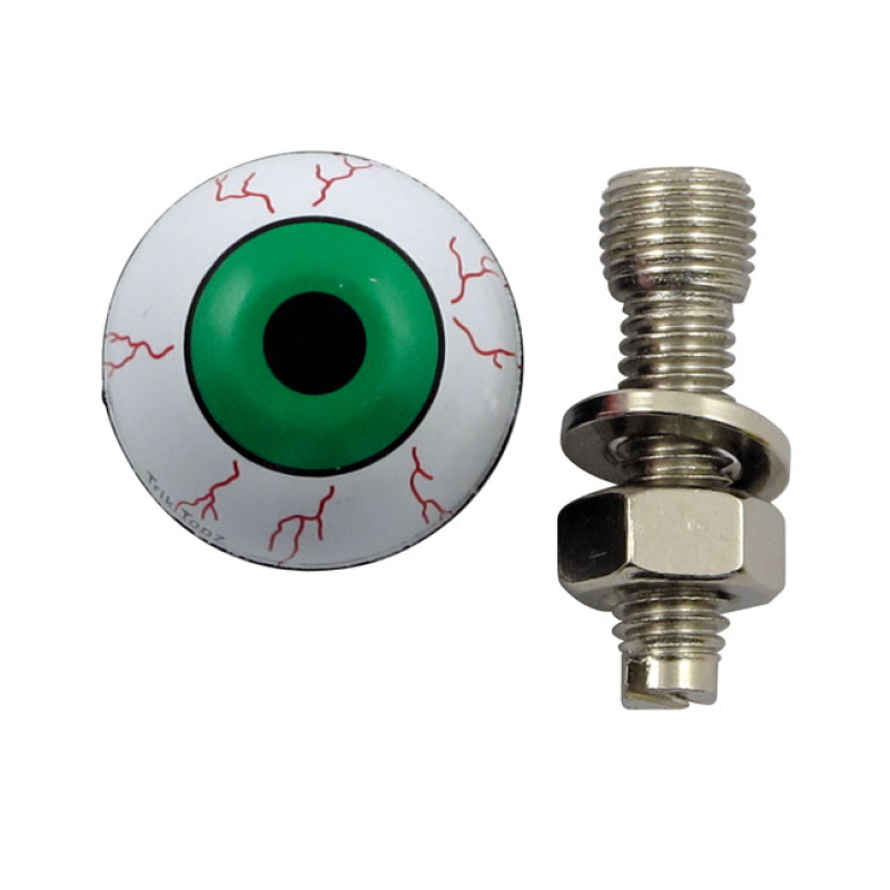 TRIK TOPZ LICENSE PLATE MOUNTS EYE BALL GREEN LICENSE PLATE MOUNTS FOR 555994