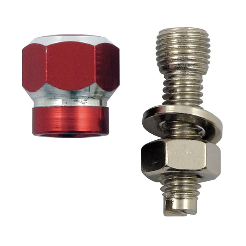 TRIK TOPZ LICENSE PLATE MOUNTS ALLOY TWOTONE HEX RED LICENSE PLATE MOU 555998