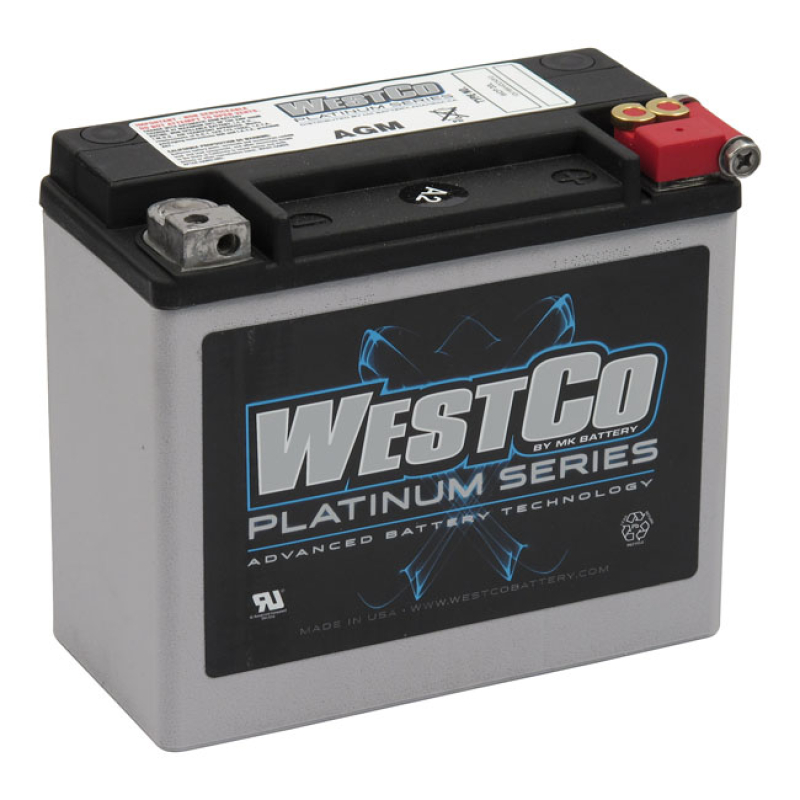 WESTCO, SEALED AGM BATTERY. 12V, 18AH, 310CCA HIGH QUALITY AGM (ABSORB 558013
