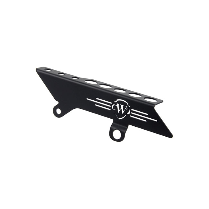 CULT-WERK, UPPER BELT GUARD. BLACK BLACK POWDER COATED STEEL. WITH MIL 558639