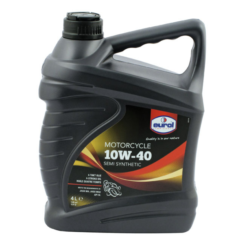 EUROL, SEMI-SYNTHETIC MOTOR OIL 10W40 SG JASO-MA, 4L 4 LITER CAN. SEMI 559442