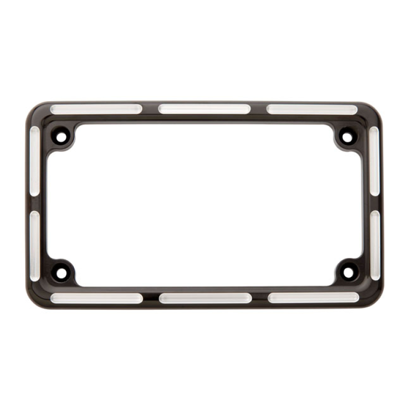 NESS BILLET ALU LICENSE PLATE FRAME SLOT TRACK 560279