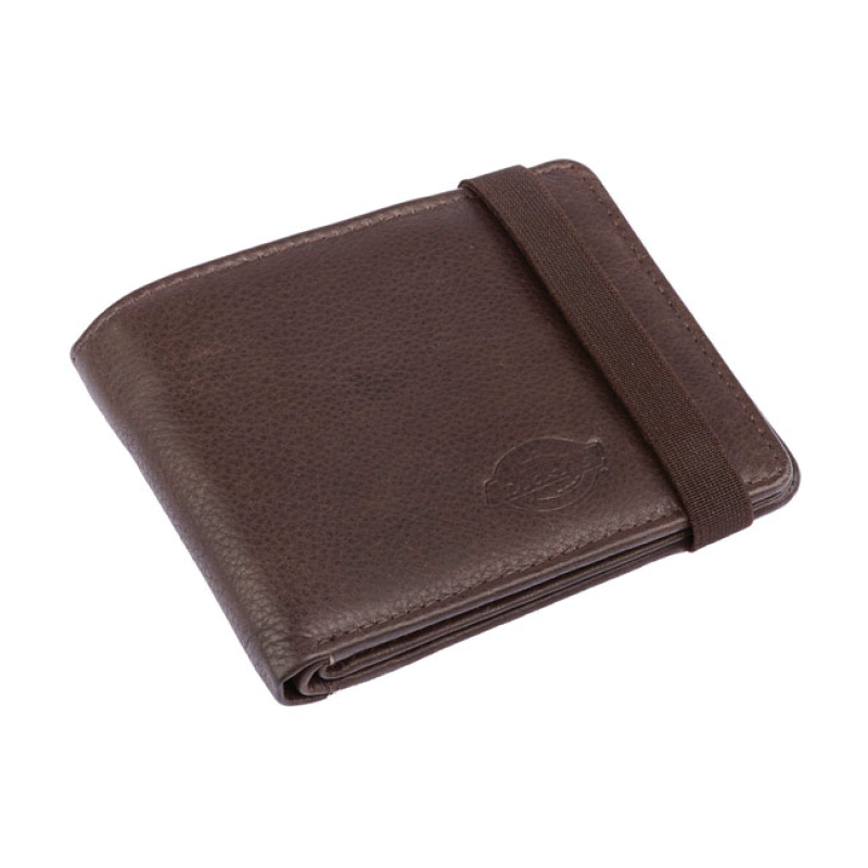 DICKIES WILBURN LEATHER WALLET BROWN 560528