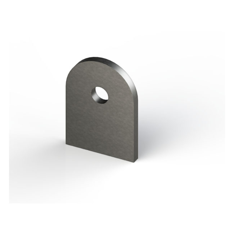 MCS LASER CUT STEEL MOUNTING TAB LASTER CUT S235 JR3 STEEL, 3MM THICK; 561970