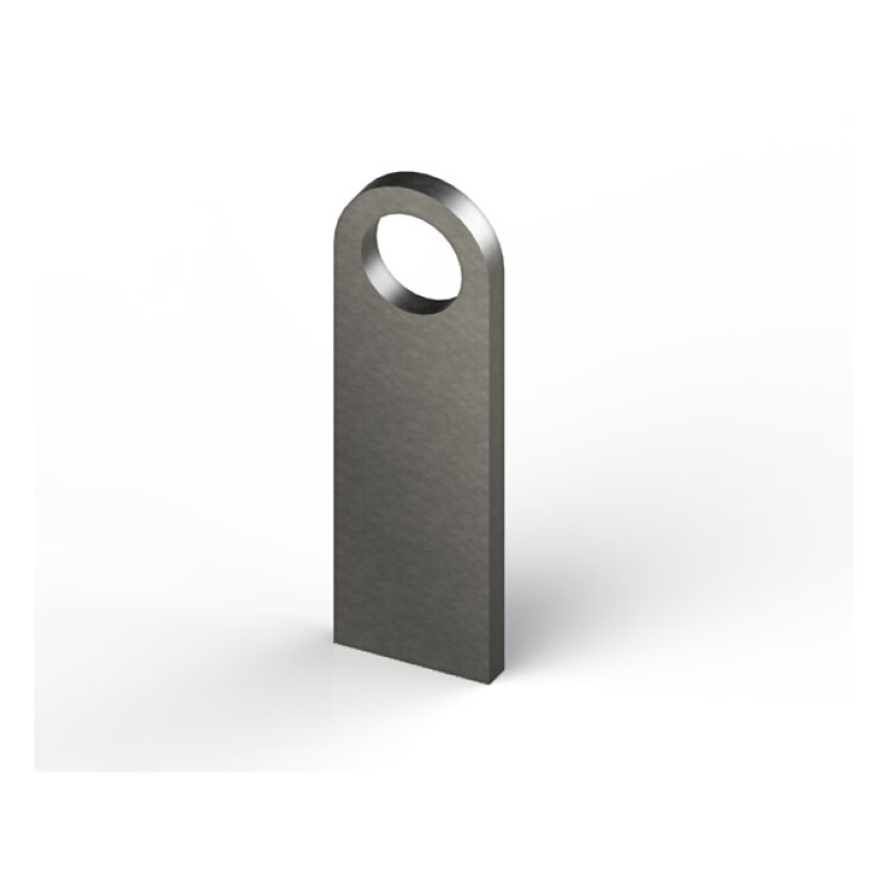 MCS LASER CUT STEEL MOUNTING TAB LASTER CUT S235 JR3 STEEL, 6MM THICK; 561980