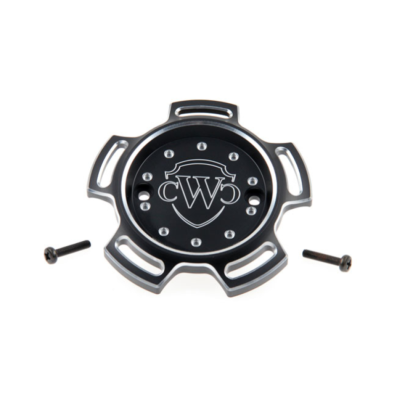 CULT-WERK, POINT COVER BLACK, LOGO ALUMINUM TIMER COVER / IGNITION COV 563592
