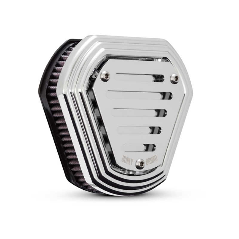 BURLY, HEX AIR CLEANER KIT. CHROME 563746