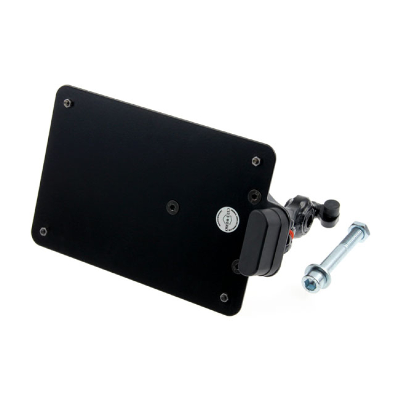 CULT-WERK, SIDE MOUNT LICENSE PLATE BRACKET. NETHERLANDS GLOSS BLACK P 563756