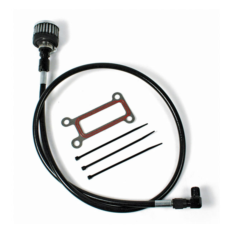 FEULING, OIL TANK BREATHER KIT. BLACK. TOURING BLACK CAP. TOURING MODE 566062